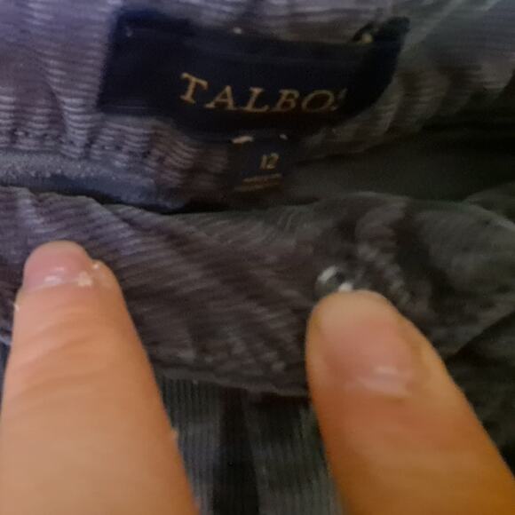 Talbots Heritage Gray Corduroy Pants SIze‎ 12 - Picture 3 of 5